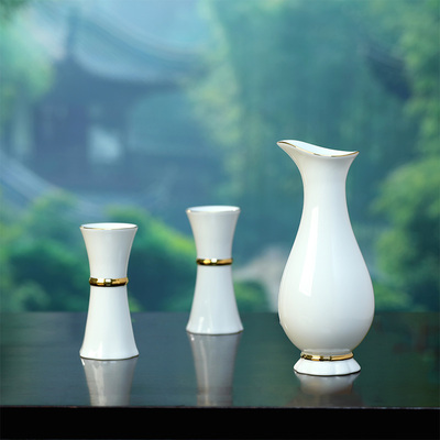静美岁月（玉瓷白3头酒具套装）